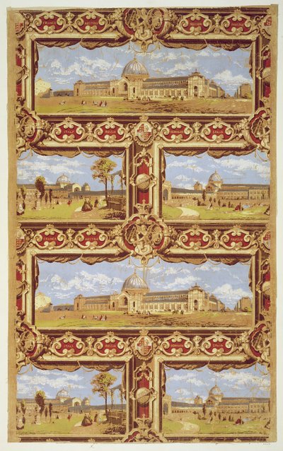 Views of the International Exhibition, 1862, Wallpaper Design by Unbekannt Unbekannt